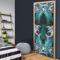 New Zealand Kotiate Weapon Door Cover Aotearoa Mango Paua Shell Maori Pattern LT22 - Polynesian Pride
