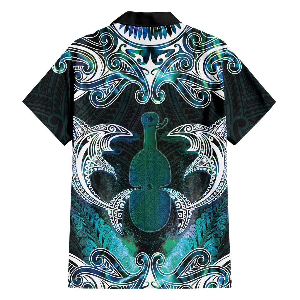 New Zealand Kotiate Weapon Family Matching Off The Shoulder Long Sleeve Dress and Hawaiian Shirt Aotearoa Mango Paua Shell Maori Pattern LT22 - Polynesian Pride