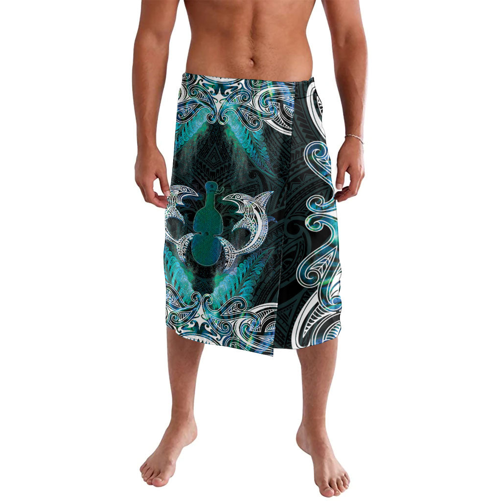 New Zealand Kotiate Weapon Lavalava Aotearoa Mango Paua Shell Maori Pattern LT22 Blue - Polynesian Pride