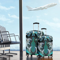 New Zealand Kotiate Weapon Luggage Cover Aotearoa Mango Paua Shell Maori Pattern LT22 - Polynesian Pride