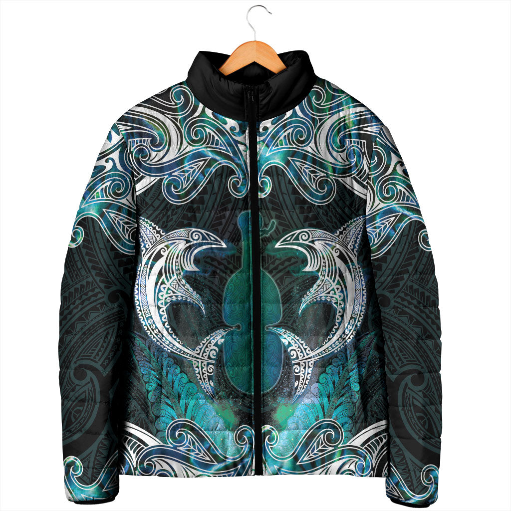 New Zealand Kotiate Weapon Padded Jacket Aotearoa Mango Paua Shell Maori Pattern LT22 - Polynesian Pride