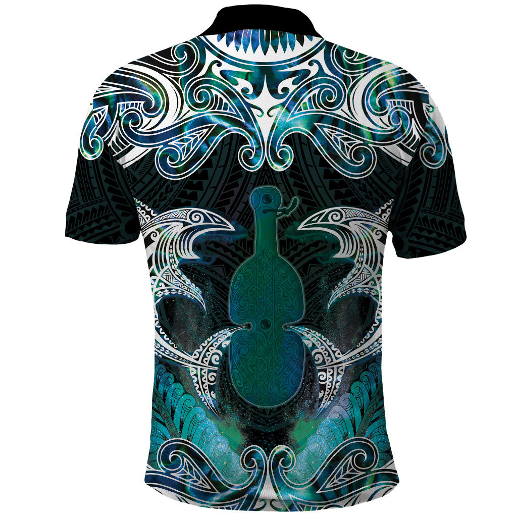 New Zealand Kotiate Weapon Polo Shirt Aotearoa Mango Paua Shell Maori Pattern LT22 - Polynesian Pride