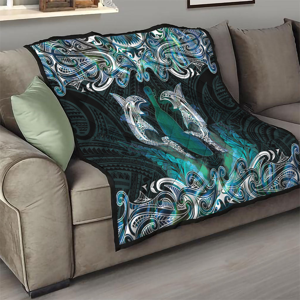 New Zealand Kotiate Weapon Quilt Aotearoa Mango Paua Shell Maori Pattern LT22 - Polynesian Pride