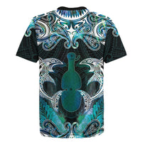 New Zealand Kotiate Weapon Rugby Jersey Aotearoa Mango Paua Shell Maori Pattern LT22 - Polynesian Pride