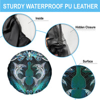 New Zealand Kotiate Weapon Spare Tire Cover Aotearoa Mango Paua Shell Maori Pattern LT22 - Polynesian Pride
