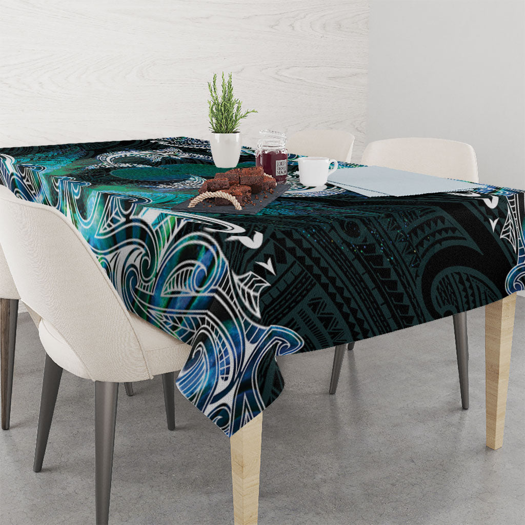 New Zealand Kotiate Weapon Tablecloth Aotearoa Mango Paua Shell Maori Pattern LT22 - Polynesian Pride