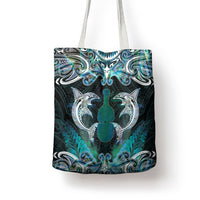New Zealand Kotiate Weapon Tote Bag Aotearoa Mango Paua Shell Maori Pattern LT22 - Polynesian Pride
