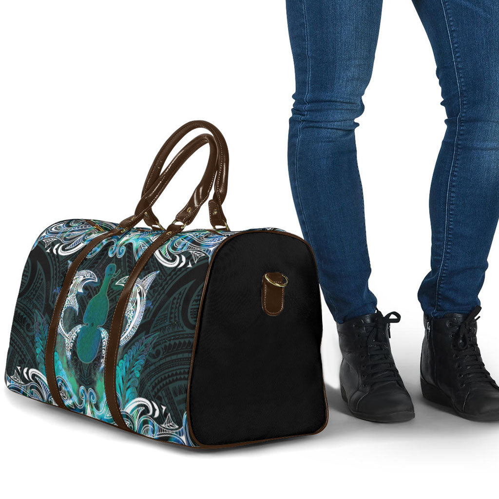 New Zealand Kotiate Weapon Travel Bag Aotearoa Mango Paua Shell Maori Pattern LT22 - Polynesian Pride