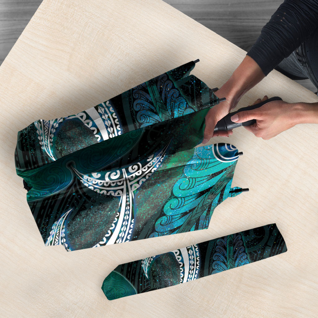 New Zealand Kotiate Weapon Umbrella Aotearoa Mango Paua Shell Maori Pattern LT22 - Polynesian Pride