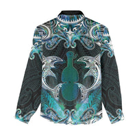 New Zealand Kotiate Weapon Women Casual Shirt Aotearoa Mango Paua Shell Maori Pattern LT22 - Polynesian Pride