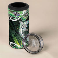 New Zealand Mere Pounamu Weapon 4 in 1 Can Cooler Tumbler Aotearoa Mango Paua Shell Maori Pattern LT22 - Polynesian Pride