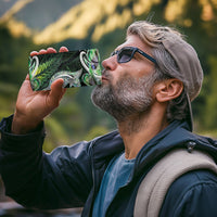New Zealand Mere Pounamu Weapon 4 in 1 Can Cooler Tumbler Aotearoa Mango Paua Shell Maori Pattern LT22 - Polynesian Pride
