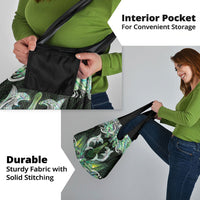 New Zealand Mere Pounamu Weapon Grocery Bag Aotearoa Mango Paua Shell Maori Pattern LT22 - Polynesian Pride