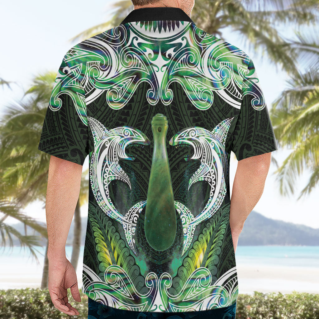 New Zealand Mere Pounamu Weapon Hawaiian Shirt Aotearoa Mango Paua Shell Maori Pattern LT22 - Polynesian Pride