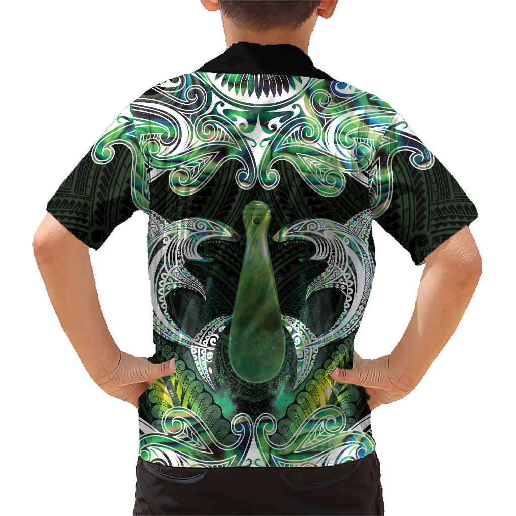 New Zealand Mere Pounamu Weapon Hawaiian Shirt Aotearoa Mango Paua Shell Maori Pattern LT22 - Polynesian Pride