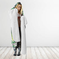 New Zealand Mere Pounamu Weapon Hooded Blanket Aotearoa Mango Paua Shell Maori Pattern LT22 - Polynesian Pride