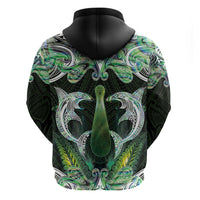New Zealand Mere Pounamu Weapon Hoodie Aotearoa Mango Paua Shell Maori Pattern LT22 - Polynesian Pride