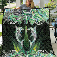 New Zealand Mere Pounamu Weapon Quilt Aotearoa Mango Paua Shell Maori Pattern LT22 Green - Polynesian Pride
