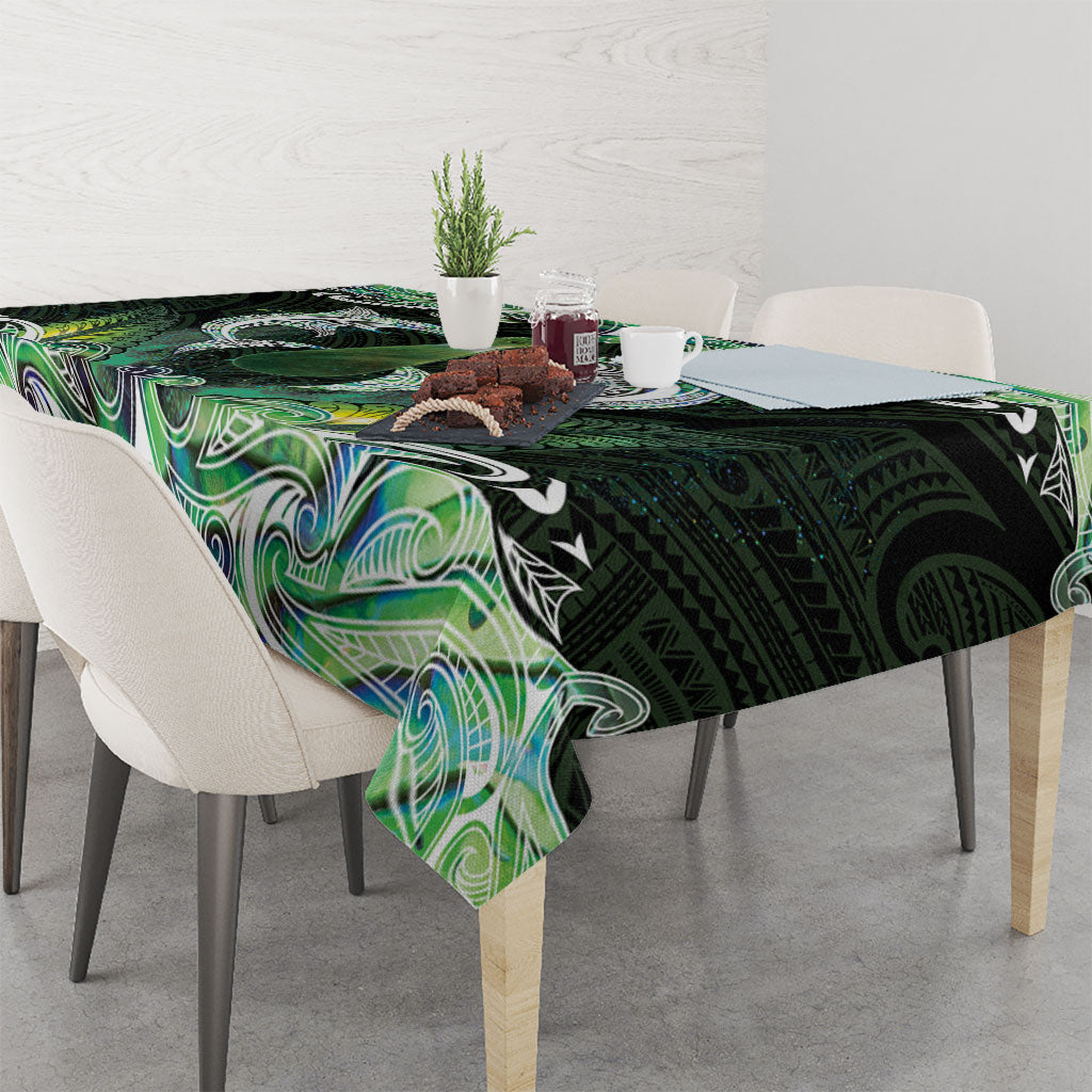 New Zealand Mere Pounamu Weapon Tablecloth Aotearoa Mango Paua Shell Maori Pattern LT22 - Polynesian Pride