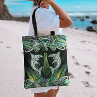 New Zealand Mere Pounamu Weapon Tote Bag Aotearoa Mango Paua Shell Maori Pattern LT22 - Polynesian Pride
