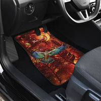 New Zealand Kea Bird Matariki Personalised Car Mats Silver Fern Maori Pattern