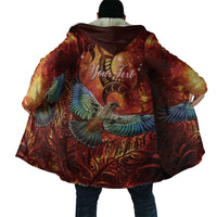 New Zealand Kea Bird Matariki Personalised Cloak Silver Fern Maori Pattern LT22 - Polynesian Pride