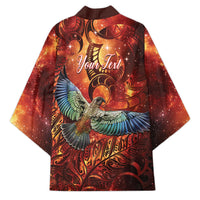 New Zealand Kea Bird Matariki Personalised Kimono Silver Fern Maori Pattern LT22 - Polynesian Pride