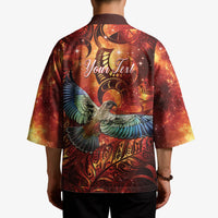 New Zealand Kea Bird Matariki Personalised Kimono Silver Fern Maori Pattern LT22 - Polynesian Pride