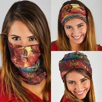 New Zealand Kea Bird Matariki Personalised Neck Gaiter Silver Fern Maori Pattern LT22 - Polynesian Pride