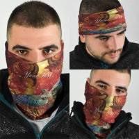 New Zealand Kea Bird Matariki Personalised Neck Gaiter Silver Fern Maori Pattern LT22 - Polynesian Pride