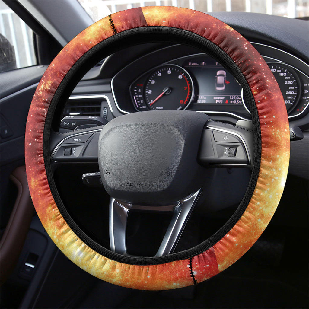 New Zealand Kea Bird Matariki Steering Wheel Cover Silver Fern Maori Pattern LT22 - Polynesian Pride