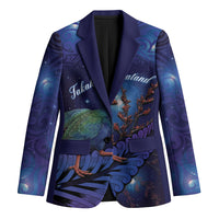Takahe New Zealand Personalised Blazer Harakeke Silver Fern Maori Pattern