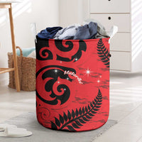 New Zealand Matariki Laundry Basket Maori New Year Koru Pattern