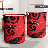New Zealand Matariki Laundry Basket Maori New Year Koru Pattern