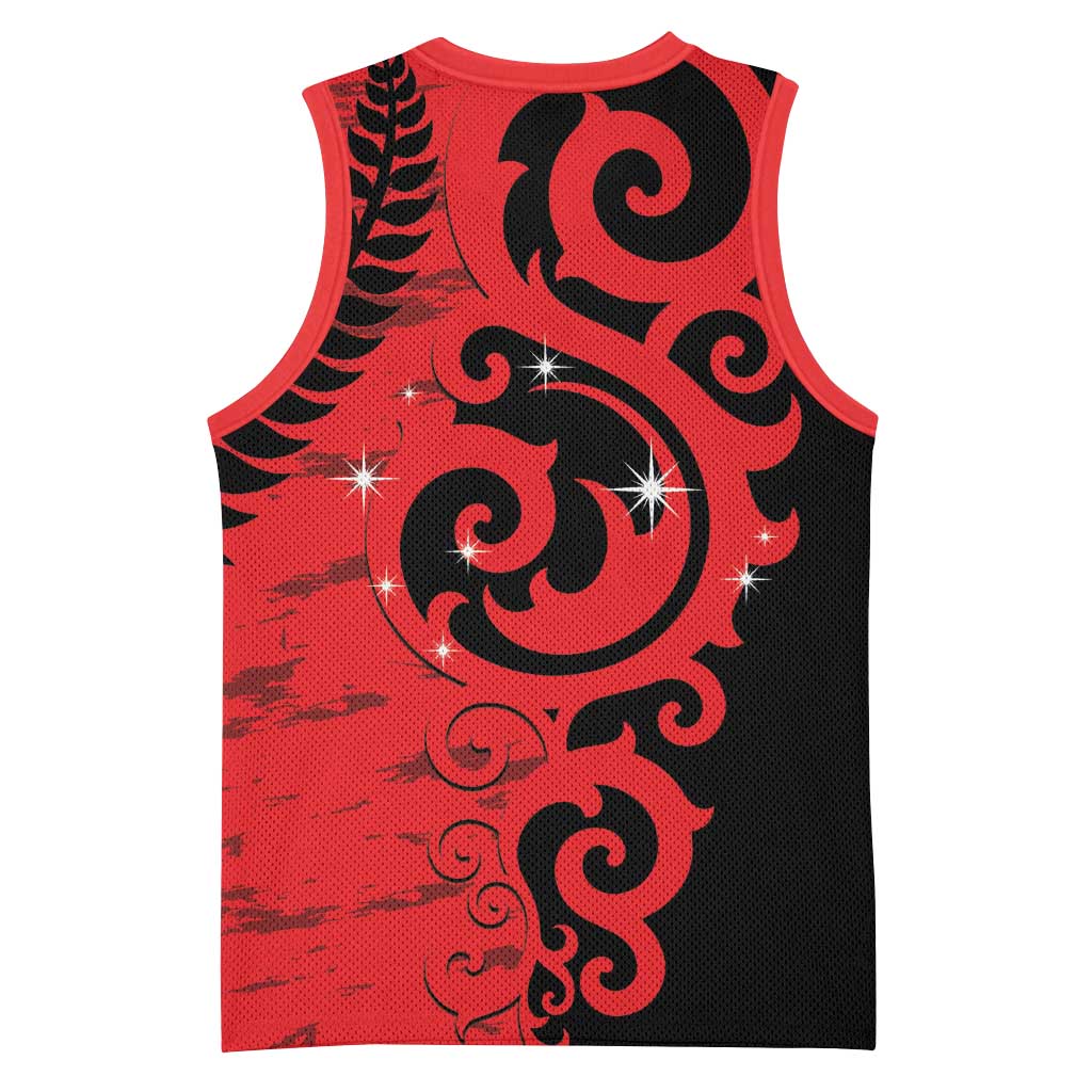New Zealand Matariki Basketball Jersey Maori New Year Koru Pattern
