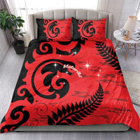 New Zealand Matariki Bedding Set Maori New Year Koru Pattern