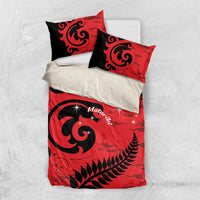 New Zealand Matariki Bedding Set Maori New Year Koru Pattern