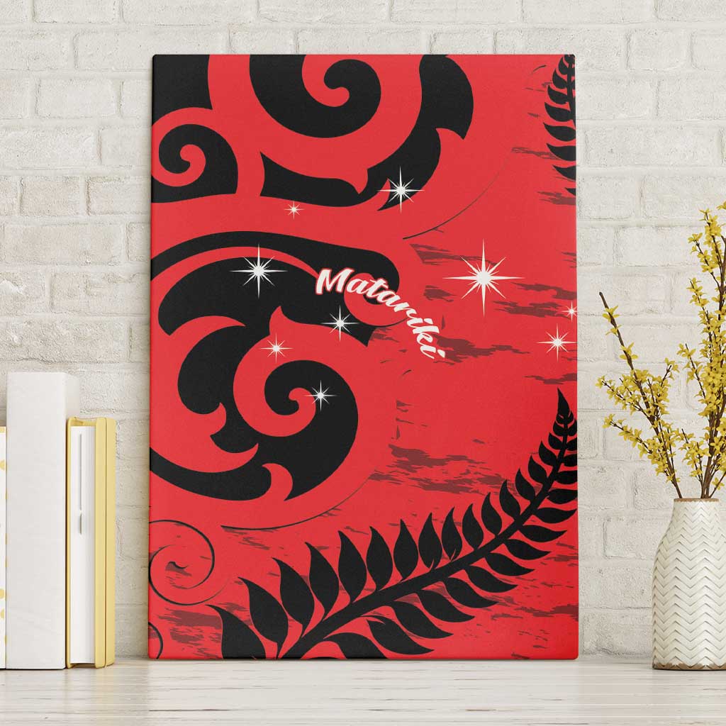 New Zealand Matariki Canvas Wall Art Maori New Year Koru Pattern