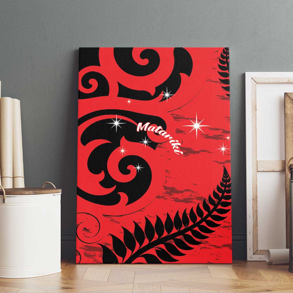 New Zealand Matariki Canvas Wall Art Maori New Year Koru Pattern
