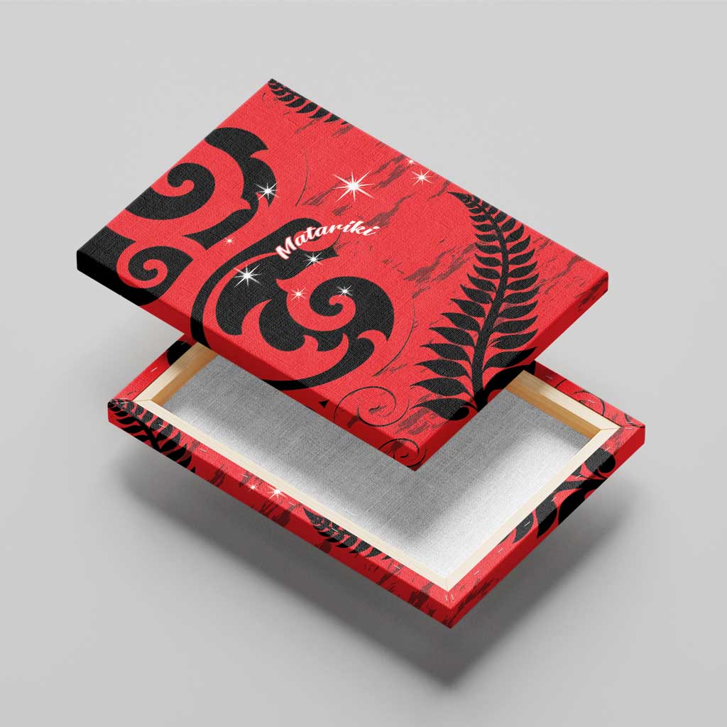 New Zealand Matariki Canvas Wall Art Maori New Year Koru Pattern