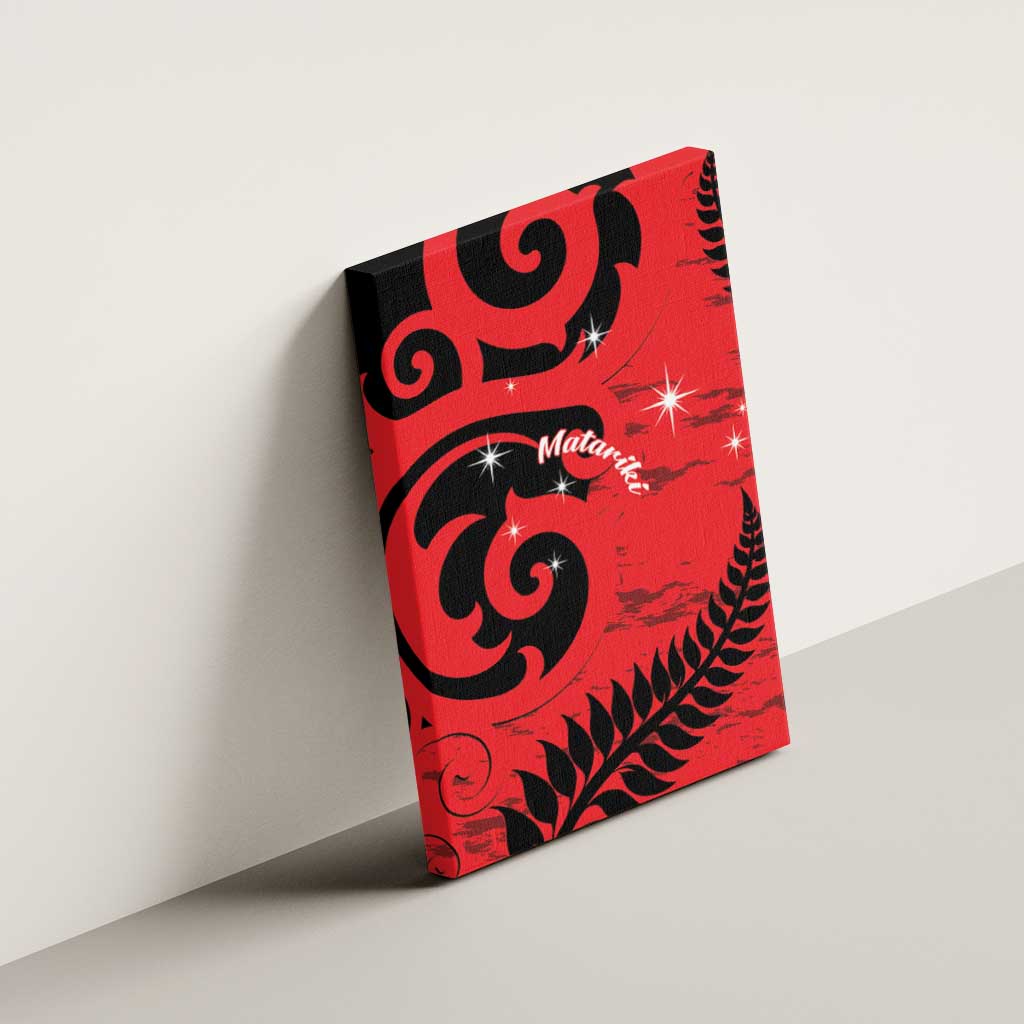 New Zealand Matariki Canvas Wall Art Maori New Year Koru Pattern