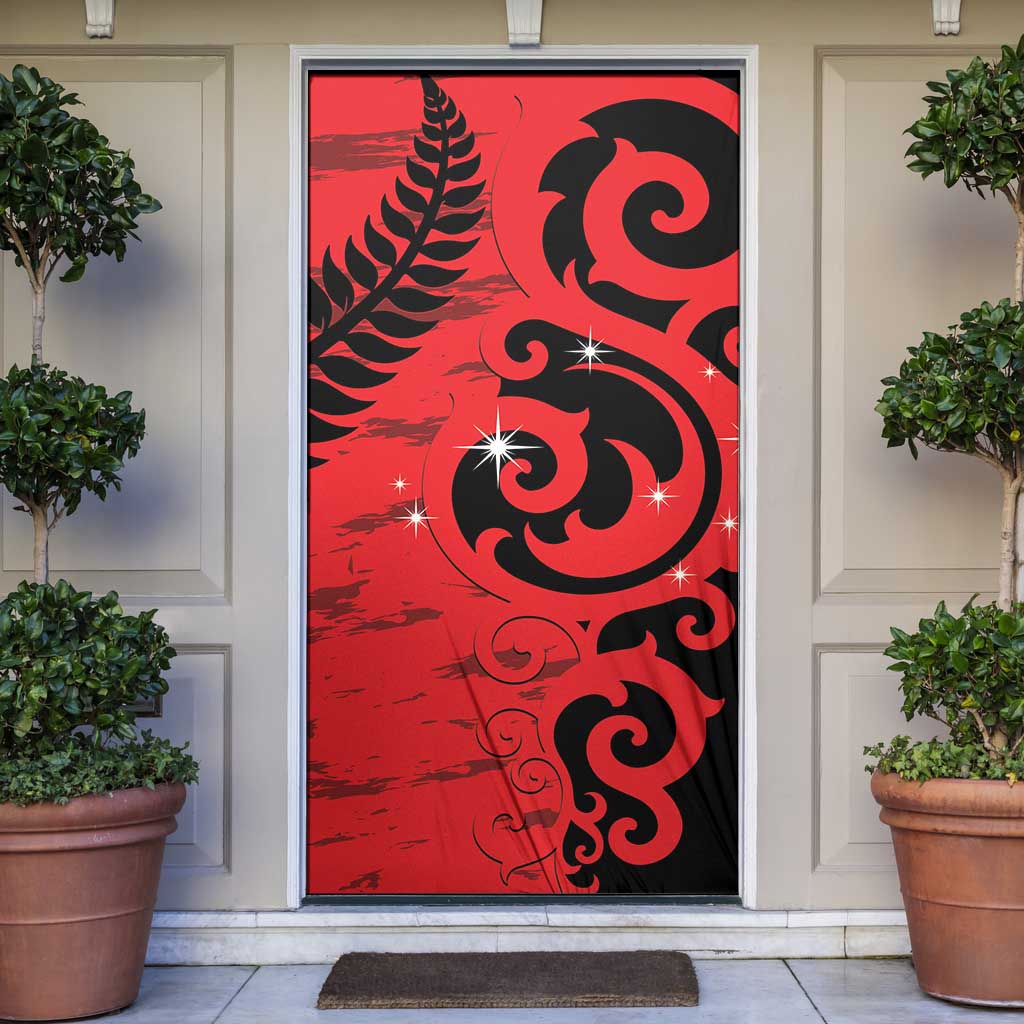 New Zealand Matariki Door Cover Maori New Year Koru Pattern