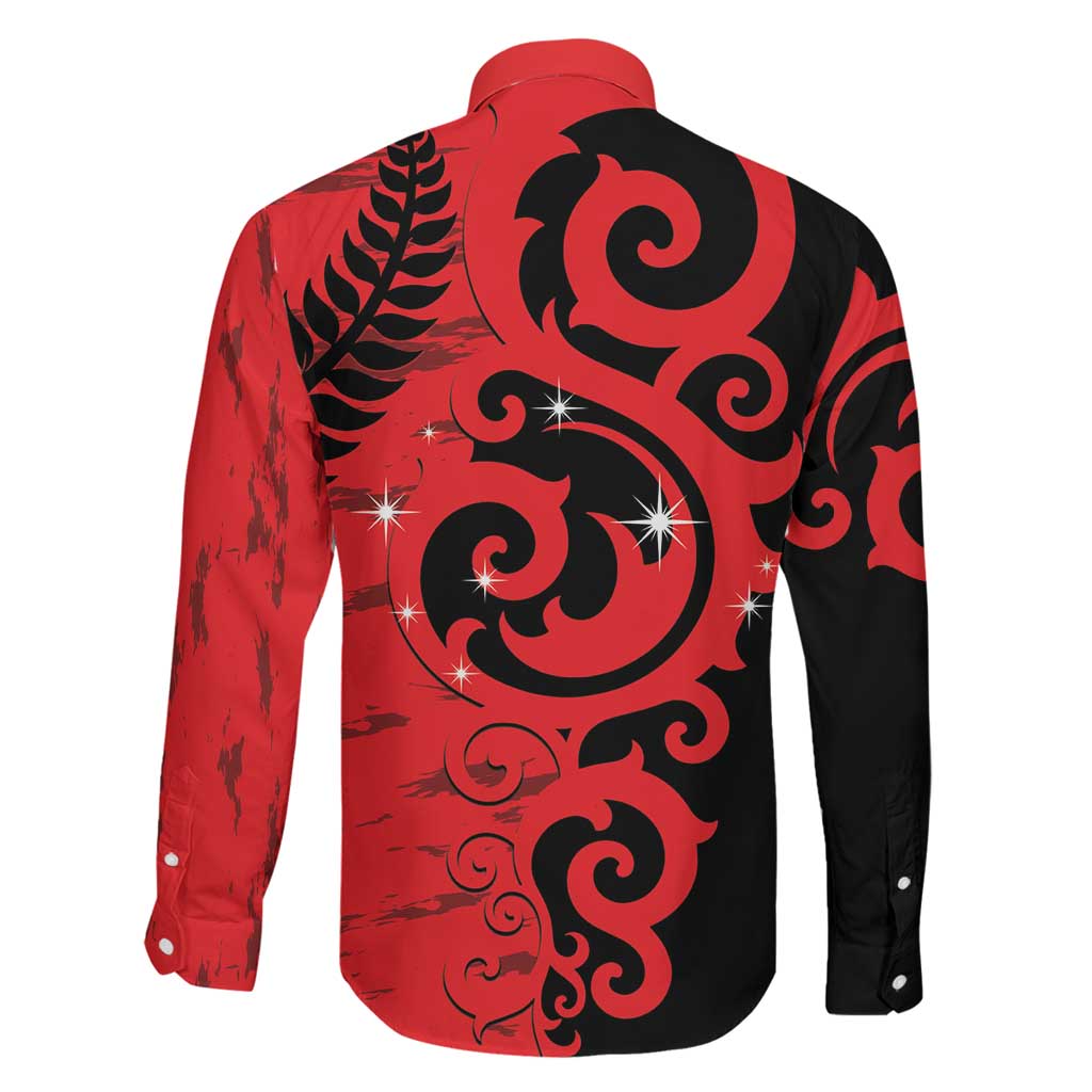 New Zealand Matariki Family Matching Off Shoulder Maxi Dress and Hawaiian Shirt Maori New Year Koru Pattern LT22 - Polynesian Pride