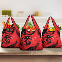 New Zealand Matariki Grocery Bag Maori New Year Koru Pattern
