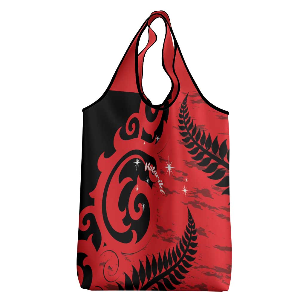 New Zealand Matariki Grocery Bag Maori New Year Koru Pattern