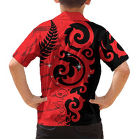 New Zealand Matariki Kid Hawaiian Shirt Maori New Year Koru Pattern LT22 - Polynesian Pride