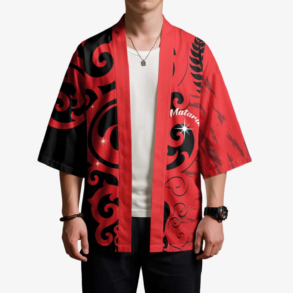 New Zealand Matariki Kimono Maori New Year Koru Pattern