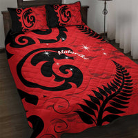 New Zealand Matariki Quilt Bed Set Maori New Year Koru Pattern