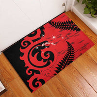 New Zealand Matariki Rubber Doormat Maori New Year Koru Pattern