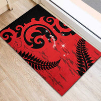 New Zealand Matariki Rubber Doormat Maori New Year Koru Pattern